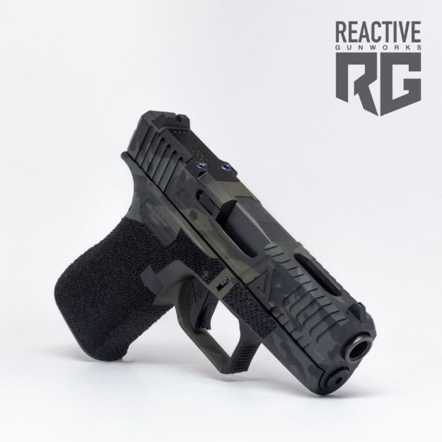 Picture of Agency Arms Glock 43X Hybrid Black Multicam Aggressive Carry