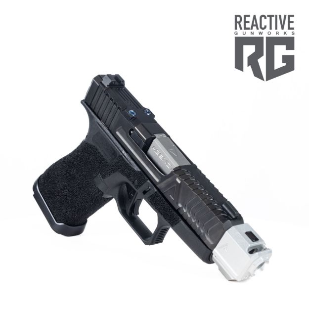 Picture of Agency Arms Glock 43X Bonesaw DLC Silver Single Comp