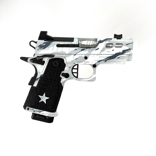 Monsoon Staccato CS MVC MC Alpine Tiger Stripe Mini Genghis Komp (9mm)