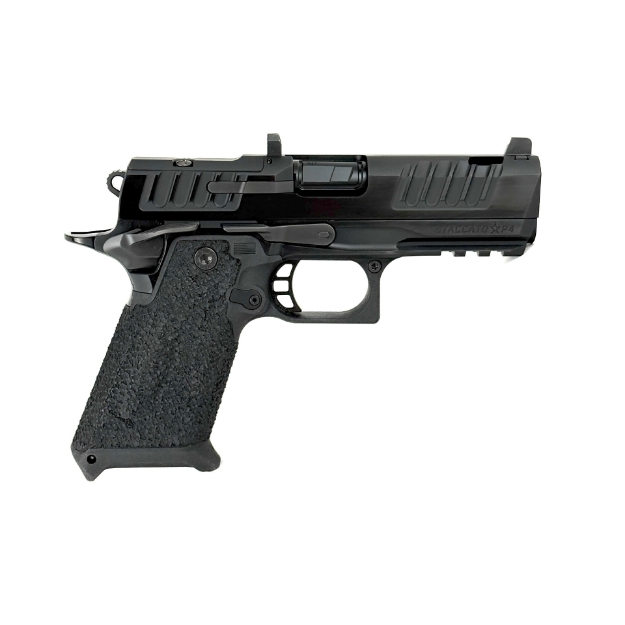 Dave Modz Ported Staccato HD P4 Vader Polished DLC Palm Swells (9mm) 4" DLC Bull Barrel Package 2