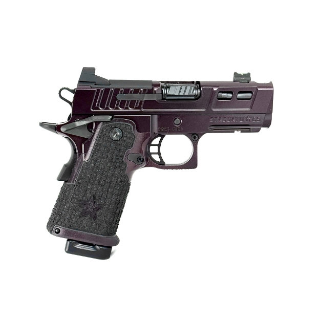 Monsoon Staccato CS MVC Gun Candy Black Cherry Mini Genghis Komp Chambers Trigger Job (9mm)