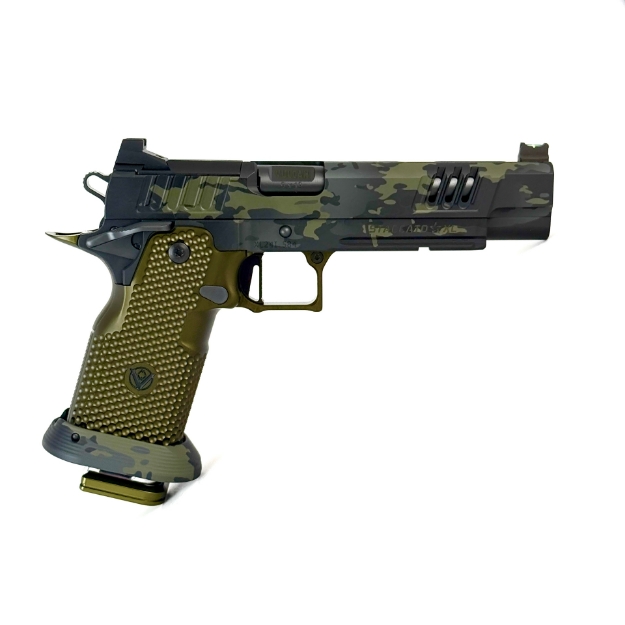 Picture of Vulcan Staccato XL Island Barrel MultiCam Black/Green Ignis Ported Metal Grip