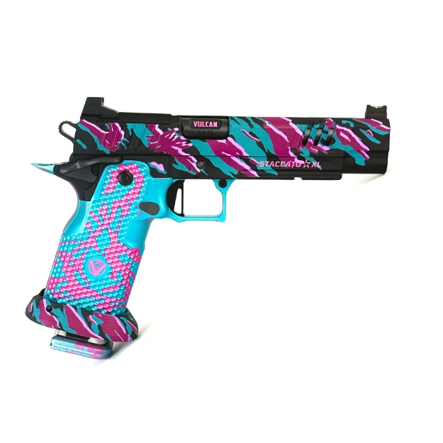 Picture of Vulcan Staccato XL Island Barrel Miami Tiger Stripe Ignis Ported Metal Grip