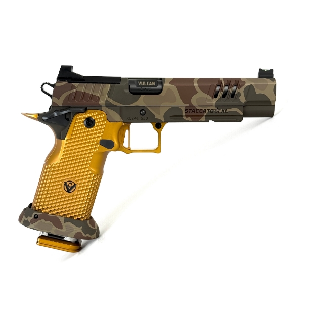 Picture of Vulcan Staccato XL Island Barrel Duck Camo/Orange Ignis Ported Metal Grip