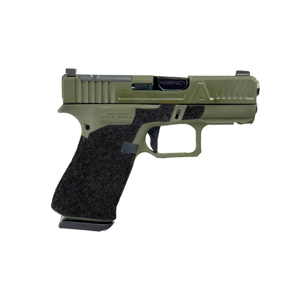 Picture of Agency Arms Glock 43X MOS Bonesaw OD Green Premier DLC Standard Stipple