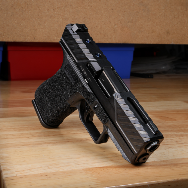 Picture of Agency Arms Glock 43X MOS S1 Black DLC Standard Stipple